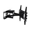 DL-D-109MT 80kg 85" 65" 55" 660x500 Retractable Heavy Duty LCD TV Wall Mount Bracket Swinging Double Arm Full Motion Lift Mechanism view 1