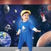 10x8 FT Outer Space Themed Party Decor Photography Backdrop Astronaut Birthday Decorations Earth Planet Galaxy Rocket Decorations Children Boys Happy Birthday Party Cake Table Decoration view 3