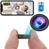 Smallest Wireless WiFi Camera with Battery,HD1080P Portable Camera with Video Recording Live Feed,Nanny Cam Baby Monitor with Night Vision,Motion Detection,Cloud Storage for Security with iOS Android view 1