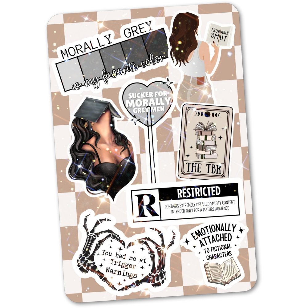 Clear Back Cover Insert for Kindle | Bookish Cardstock Insert for Kindle E Reader | Booktok Holographic Sticker Case Insert | Smutty Romance Book Gifts | Smut Lover (Kindle Paperwhite 10th Generation)