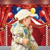 10x8 FT Circus Carnival Circus Theme Party Photo Backdrop Carnival Lights Party Decorations Stars Birthday Party Photography Background Photo Booth Props Polyester view 2