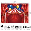 10x8 FT Circus Carnival Circus Theme Party Photo Backdrop Carnival Lights Party Decorations Stars Birthday Party Photography Background Photo Booth Props Polyester view 4