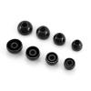 3 Pairs PENON Liqueur 4.5mm HiFi Silicone Eartips Replacement Tips for 4.0-6.0mm Nozzle Wireless Earbuds/Bluetooth Sports/Audiophile in-Ear Earphones IEMs (Black, MLL) view 4