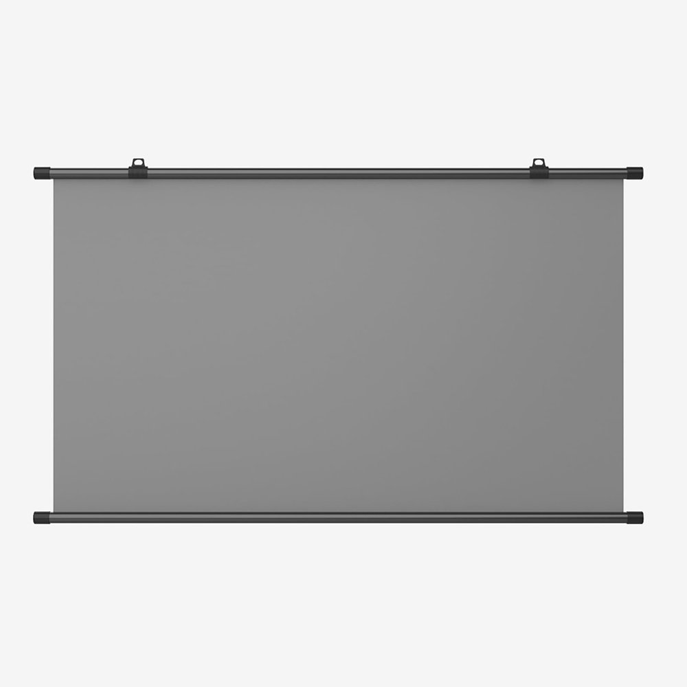 ROFBIHG Metal Anti-Light HD Manual Projector Screen, Foldable Anti-Crease Portable Projector Movie Screen, Home Theater Office Wall Mounted Ceiling Pull Down Projection Screen 3.5 Gain(16:9 72in)