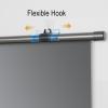 ROFBIHG Metal Anti-Light HD Manual Projector Screen, Foldable Anti-Crease Portable Projector Movie Screen, Home Theater Office Wall Mounted Ceiling Pull Down Projection Screen 3.5 Gain(16:9 72in) view 4