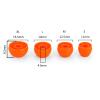 3 Pairs PENON Liqueur 4.5mm HiFi Silicone Eartips Replacement Tips for 4.0-6.0mm Nozzle Wireless Earbuds/Bluetooth Sports/Audiophile in-Ear Earphones IEMs (Orange, SMM) view 2
