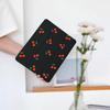 Cute Kawaii Cherry for iPad Pro 13 Inch Case (M5/M4) 2025/2024 with Pencil Holder, Auto Sleep/Wake, Black Leather Soft TPU Back Cover view 2
