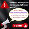 Krenew 23.8" Screen Replacement Display LCD LED for Lenovo ThinkCentre M910z M920z AIO 10NV 10RM 10NR 10NS 10NT 10NU 10NS0010US 10S6004DUS Monitor (for Touchscreen PC) view 4