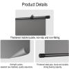 Metal Anti-Light Projector Screen Manual, 60" 72" Pull Down Projector Screen, Indoor Outdoor Projection Screen Moive Screen, HD Projector Curtain Projection Screens Wall-Mounted(4:3 60in) view 3