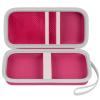 Case Compatible with Texas Instruments TI-30XS for MultiView Scientific Calculator, Storage Holder Carrying Organizer Bag with Mesh Pocket for Pens, Pencil, Batteries and Accessories (Box Only)-Pink view 1