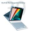 Aidashine Keyboard Case for iPad 10th Generation (2022), Detachable Bluetooth Keyboard and Pencil Holder,Red view 3