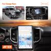 14.4 Inch Vertical Style Android 13 Car Radio Head Unit for Dodge Ram 2019+, 2k Multimedia Stereo Video Player, GPS Navigation Head Unit Tape Recorder Wireless carplay view 2
