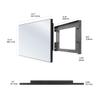Soulaca 27 inches Smart Mirror TV with Ivory Frame webOS System, IP65 Waterproof Built-in Voice Control, WiFi & Bluetooth, ATSC DTV Tuner, Wall Mount Decorative Mirror TV for Bathroom & Fireplace Use view 4