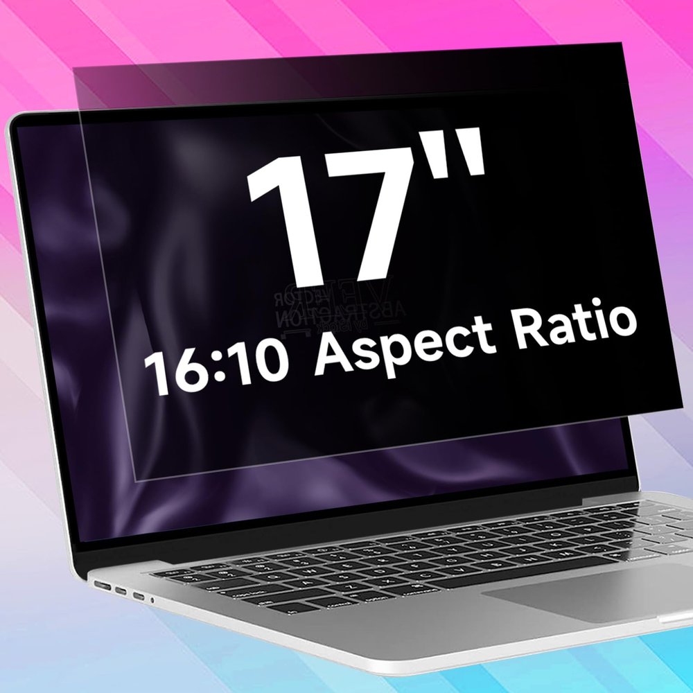 ANTOGOO V 17 Inch 1920x1200 Laptop Privacy Screen (367 * 229mm), Anti Blue Light Glare & Anti Scratch Computer Privacy Shield, Not for 17.3" with 1920x1080 Resolution Laptop