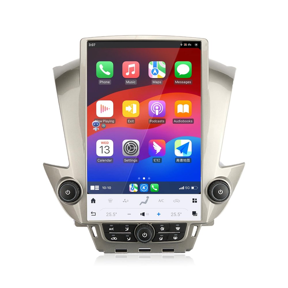 14.4 Inch Qualcomm Android 13 Car Radio for Chevrolet Suburban Tahoe GMC Yukon 2014-2020 Stereo Replacement Tesla Style Dash IPS Touch Screen Android Auto GPS Navigation Multimedia Play