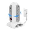 19-in-1 Tower Power Strip Surge Protector with 15 AC Outlets, 3 USB-A 1 USB-C Ports, 5FT Flat Extension Cord, Vertical Charging Station with Dual Phone Holders, Overload Protection for Home Office view 1