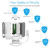 19-in-1 Tower Power Strip Surge Protector with 15 AC Outlets, 3 USB-A 1 USB-C Ports, 5FT Flat Extension Cord, Vertical Charging Station with Dual Phone Holders, Overload Protection for Home Office view 3