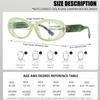 bullabulling Oval Blue Light Blocking Glasses for Women Men Vintage Fashion Small 90s Retro Oval Frame Style Eyeglasses (black/green/pink, 3.0, Diopters) view 3