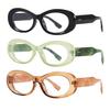 bullabulling Oval Blue Light Blocking Glasses for Women Men Vintage Fashion Small 90s Retro Oval Frame Style Eyeglasses (black/green/tea, 1.5, Diopters) view 1