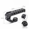FEICHAO Camera Rig Top Handle Cold Shoe Adapter Mount Locating Hole for DSLR Camera Cage (Type D,Black) view 2