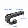 FEICHAO Camera Rig Top Handle Cold Shoe Adapter Mount Locating Hole for DSLR Camera Cage (Type D,Black) view 3