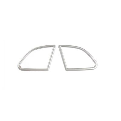 VNFEJEJR Silver Fit for Volvo XC60 2012-2017 2Pcs Car Door Audio Speaker Trim Cover Decoration Stainless Steel Accessories Interior Door Audio Speaker Cover