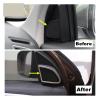 VNFEJEJR Silver Fit for Volvo XC60 2012-2017 2Pcs Car Door Audio Speaker Trim Cover Decoration Stainless Steel Accessories Interior Door Audio Speaker Cover view 4