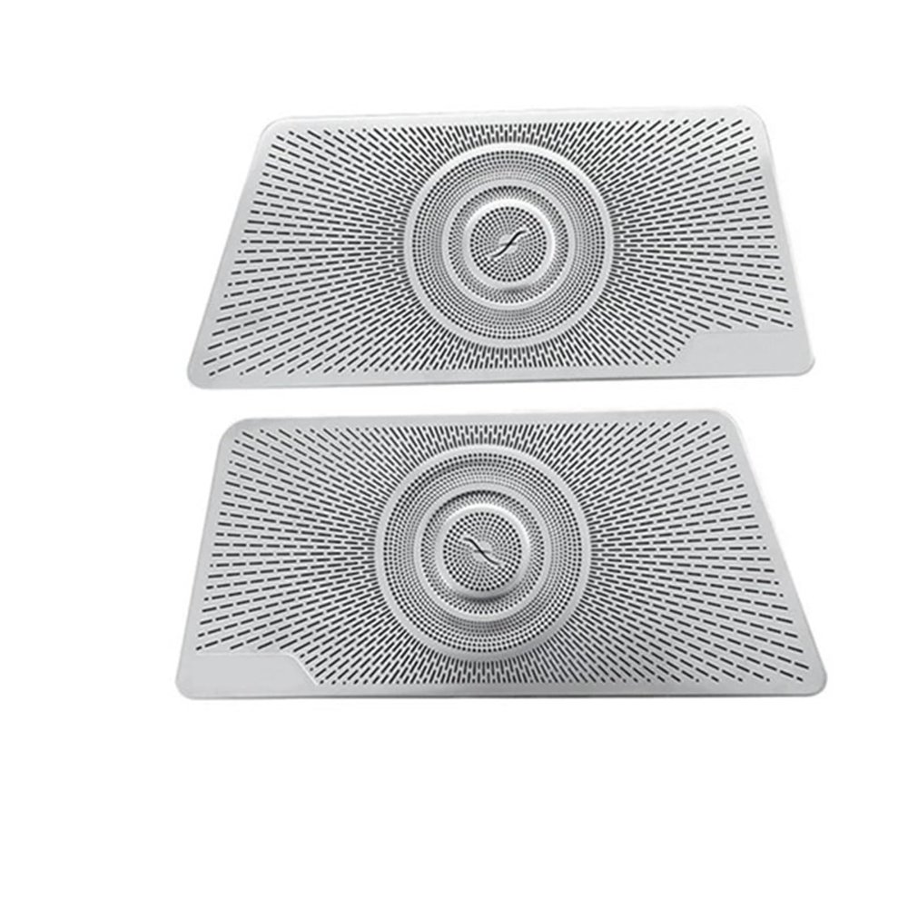 VNFEJEJR Fit for Mercedes Fit for Benz S Class W223 2021-2023 Steel Car Door Speakers Stereo Decorate Cover Speaker Trim Cover Door Audio Speaker Cover(Seat Dust Cover)
