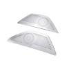 VNFEJEJR Fit for BMW 5 Series F10 11-16 Steel Speaker Trim Cover Car Inner Front Rear Door Audio Speakers Stereo Panel Decorate Cover Door Audio Speaker Cover(Front Door Silvery) view 1