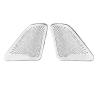 VNFEJEJR Fit for BMW 5 Series F10 11-16 Steel Speaker Trim Cover Car Inner Front Rear Door Audio Speakers Stereo Panel Decorate Cover Door Audio Speaker Cover(A-Pillar Silvery) view 1