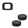 JJC ER-H Soft Eyecup Eye Cup Eyepiece Viewfinder & 2-Pack RF Mount Body Cap Rear Lens Cover Cap for Canon EOS R3 Camera view 1