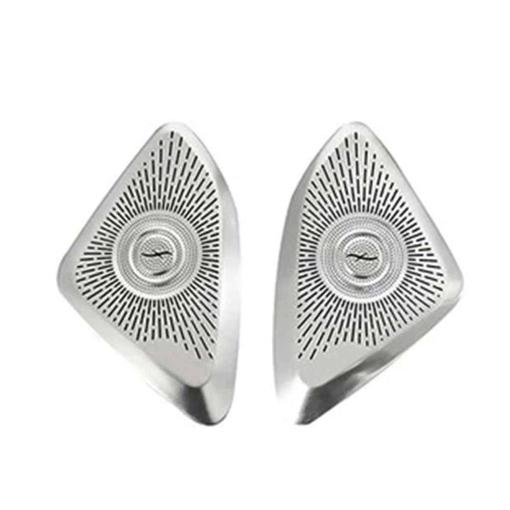 VNFEJEJR Fit for Mercedes Fit for Benz S Class W223 2021-2023 Steel Car Door Speakers Stereo Decorate Cover Speaker Trim Cover Door Audio Speaker Cover(Front A-Pillar)