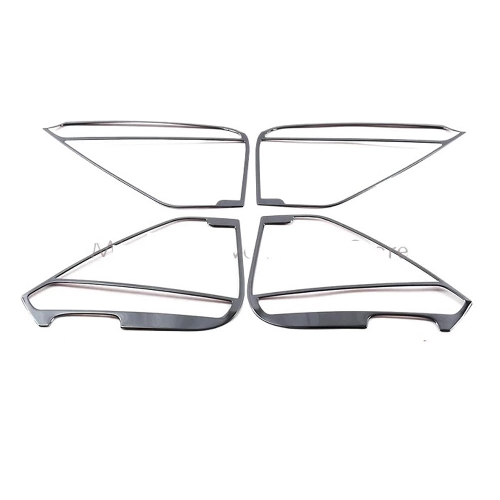 Fit for VW Fit for Tiguan MK2 2017-2022 Car Door Loudspeaker Audio Speaker Cover Trim Frame Sticker Moulding Accessories Door Audio Speaker Cover(Black-4PCS)