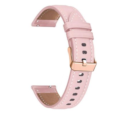 18mm 20mm Leather Watch Strap For Garmin Venu 2 plus SQ Vivomove HR Active 2 Wristband For Garmin Vivoactive 4S 4 245 Bracelet,pink,For 20mmFor Garmin Venu