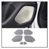 VNFEJEJR Car Styling Fit for Peugeot 2008 2019~2022 Door Audio Speaker Cover Trim Handle Loudspeaker Panel Stickers Accessories Door Audio Speaker Cover(RED C) view 2
