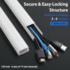 102in Wall Cable Hider, Cord Hider to Hide 3-4 Cords, Self-Adhesive TV Wire Hider for Wall, Cable Management Kit, Cable Raceway White, Paintable Cable Concealer, 6 x L17in x W1.2in x H0.6in view 2