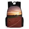 GHBNK Backpacks for Women Men Travel Backpack Cute Casual Daypack Hiking Backpack Dusk Running Track Laptop Bag view 1