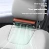 WYYHAA Portable Electric Car Seat Cooling Fan, 3 Speed Adjustable Car Headrest Fans Down Your Back, Bladeless Design, 9000RPM, USB Power,Brown view 2