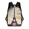 Dwrepo Eiffel Tower Love Paris Backpack Casual Travel Bag Lightweight Waterproof Laptop Daypack for Women Men 17 Inch view 1
