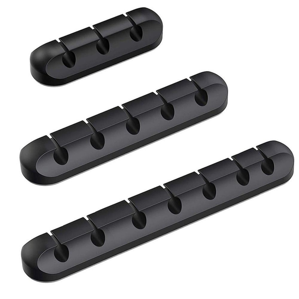 Hemobllo 3pcs Cable Organizer Clips USB Cable Holders for Home Office Simple Design for Management for Desktop Use