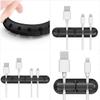 Hemobllo 3pcs Cable Organizer Clips USB Cable Holders for Home Office Simple Design for Management for Desktop Use view 3