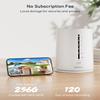 COOAU 4MP Cameras for Home Security, Solar Security Camera Wireless Outdoor System,4 Cam-Kit,360 Pan & Tilt,Color Night Vision,Motion Detection,No Monthly Fee,Siren Alarm,IP66,64GB Memory Card view 2