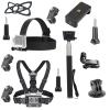 4 in 1 Universal Action Camera Accessories Kit Head Strap Mount/Chest Harness/Selfie Stick/Phone Holder Compatible with Gopro Hero 12 11 10 9 8/Insta360 One Camera/Mobile Phones view 1