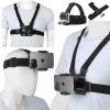 4 in 1 Universal Action Camera Accessories Kit Head Strap Mount/Chest Harness/Selfie Stick/Phone Holder Compatible with Gopro Hero 12 11 10 9 8/Insta360 One Camera/Mobile Phones view 3