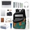 Dwrepo Rust World Map Backpack Casual Travel Bag Lightweight Waterproof Laptop Daypack for Women Men 17 Inch view 3