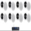 Rockville HC85 Bundle: (16) 8 in 700-Watt Peak / 240-Watt RMS in-Ceiling Home Theater Speakers, Rock Zone 8 8-Channel 8-Zone 1000-Watt RMS Multi-Room Amplifier Receiver, for Restaurant/Bar, 17-Items view 1