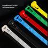 Reusable Zip Ties Nylon 100 PCS (White, 8inch) view 2