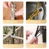 Reusable Zip Ties Nylon 100 PCS (White, 8inch) view 4