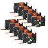 GREENCYCLE 10 Pack Compatible for Ptouch Label Maker Tape TZe-B31 TZ-B31 Black on Fluorescent Orange TZe TZ 12mm 0.47'' Laminated Label Tape for PT-H110 PT-D610BT PT-D410 view 1