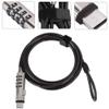 Laptop Lock, Laptop Locking Cable Aluminum Alloy 4 Digital Password Laptop Security Locks for Laptops and Other Equipment view 4